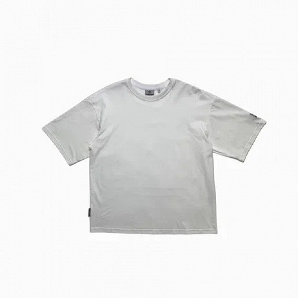 Футболка THE BAD FRIENDS UNIBasic left sleeve logo 200гр Экрю