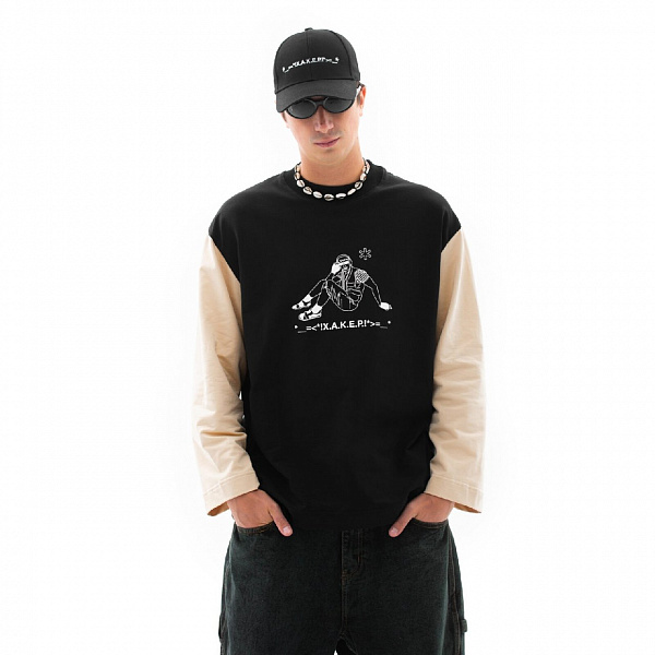Лонгслив ZRD Х.А.К.Е.Р Черный
