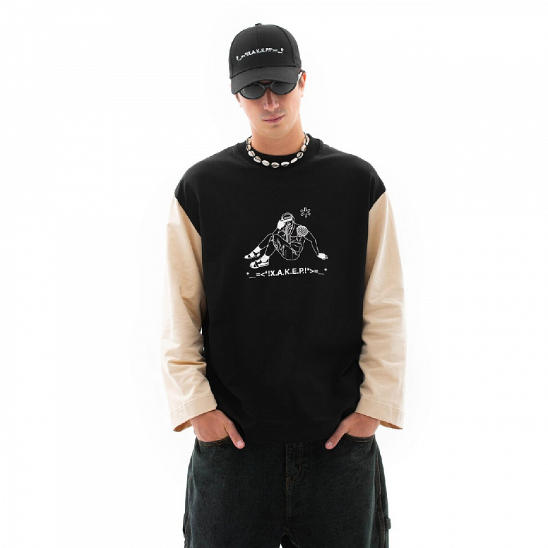 Лонгслив ZRD Х.А.К.Е.Р Черный