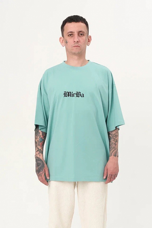 Футболка MIRBA SUPEROVERSIZE-LOGO Васаби
