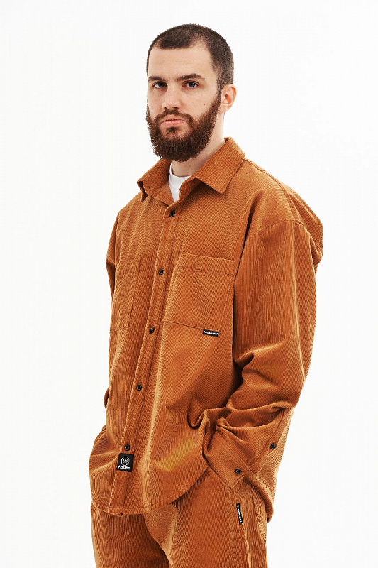 Рубашка THE BAD FRIENDS Shirt вельвет горчичный 1