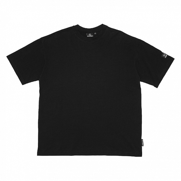 Футболка THE BAD FRIENDS Basic left sleeve logo 260гр черный