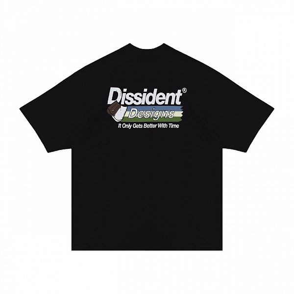 Футболка Dissident "Print Works" черная
