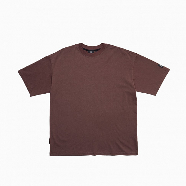 Футболка THE BAD FRIENDS Basic left sleeve logo 200гр шоколадный