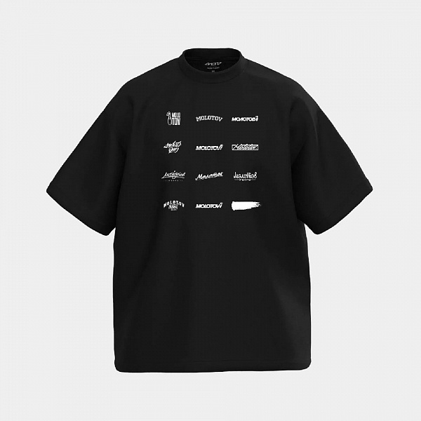 Футболка MOLOTOV OG Archive Logo SS'25 Black Чёрный