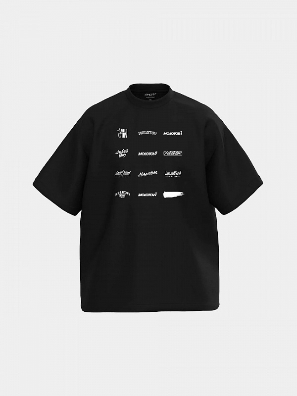 Футболка MOLOTOV OG Archive Logo SS'25 Black Чёрный