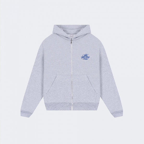 Худи UNIFORM Heavy Zip All in Club серый меланж