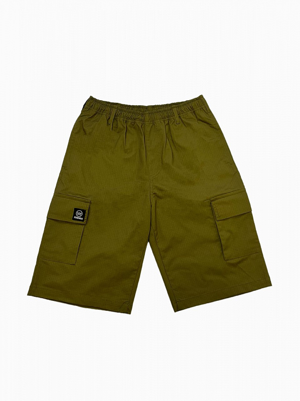 Шорты THE BAD FRIENDS Cargo spandex рипстоп хаки