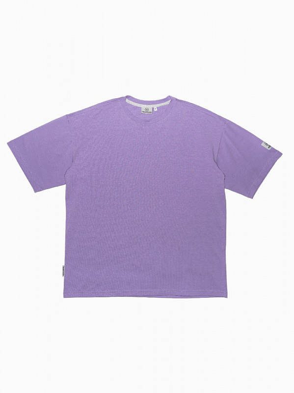 Футболка THE BAD FRIENDS Basic left sleeve logo 200гр фиолетовый