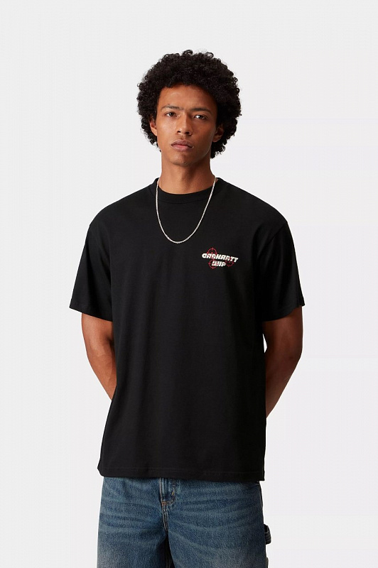 Футболка CARHARTT S/S Wiptopia T-Shirt BLACK