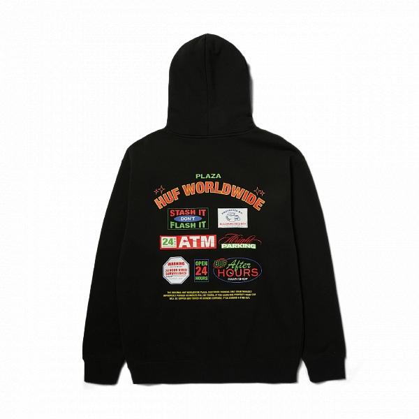 Худи HUF PROMO P/O HOODIE BLACK