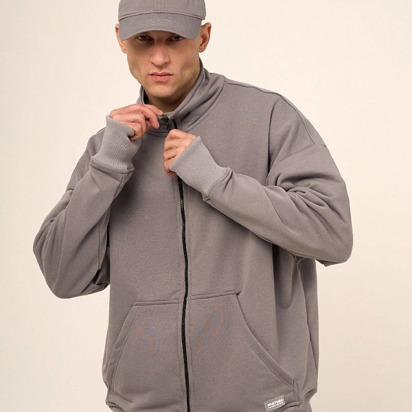 Толстовка KUL'TURA "ZIPPER" ртуть