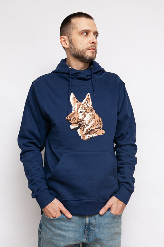 Худи ЗАПОРОЖЕЦ Ovcharka Синий Blue