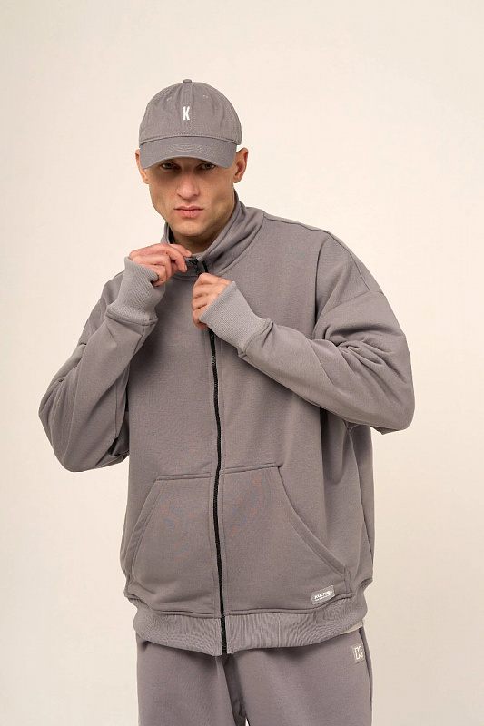 Толстовка KUL'TURA "ZIPPER" ртуть