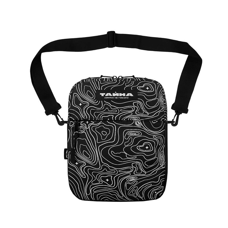 Сумка через плечо ТАЙНА SHOULDER BAG M черный ТОПО белый