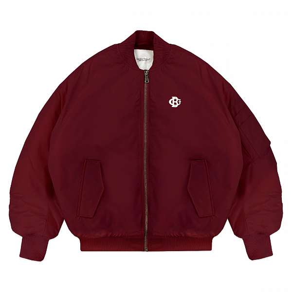 Бомбер Dissident "Coat of Hearts" бордовый