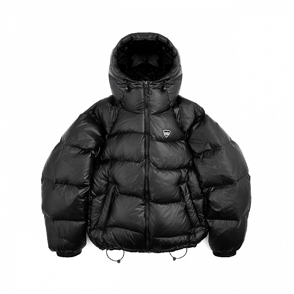 Пуховик Питерский щит "Лавина" черный