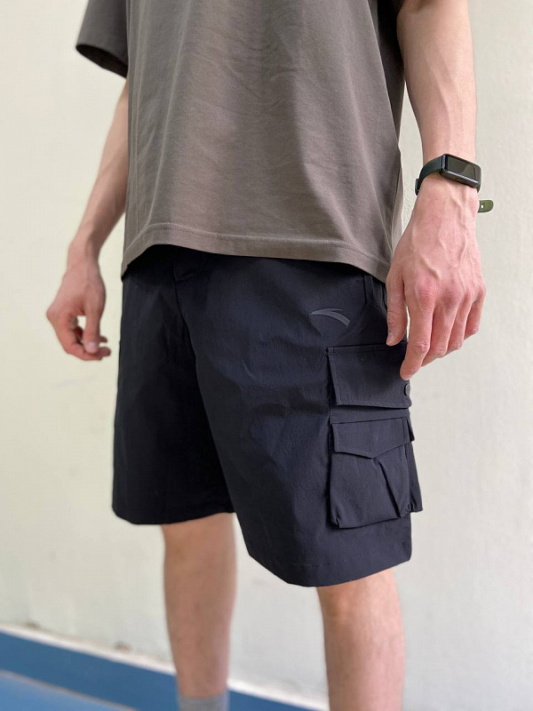 Шорты ANTA текстильные 852426501-2 Black Черный