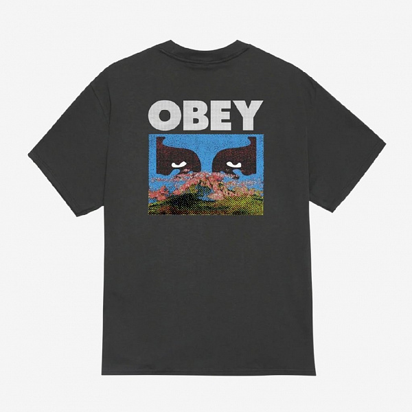 Футболка OBEY IN A DIFFERENT PLACE VINTAGE BLACK