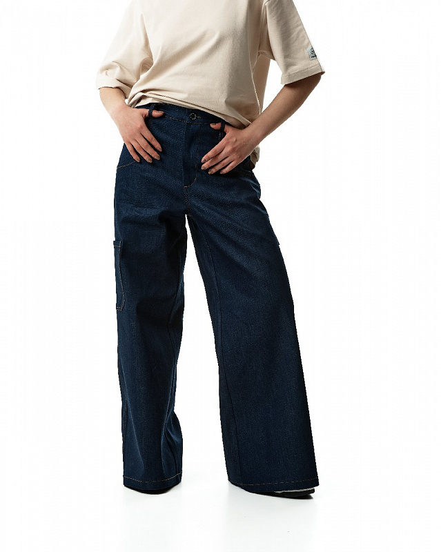 Брюки THE BAD FRIENDS RAVE Jeans синий