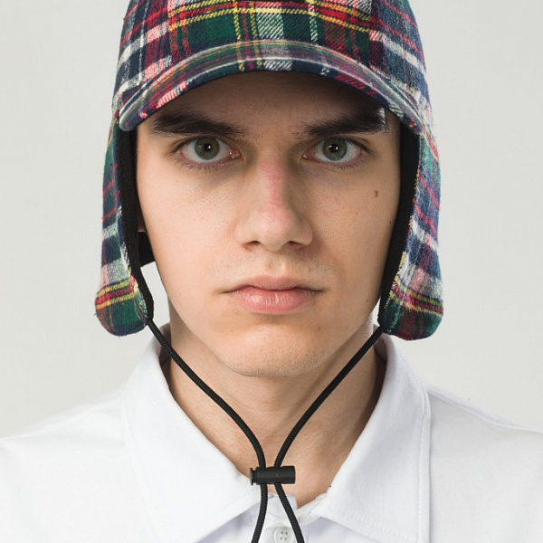 1Кепка CODERED с ушами Ear Panel Красный/Синий чернильный/Молочный/Желтый/Зеленый