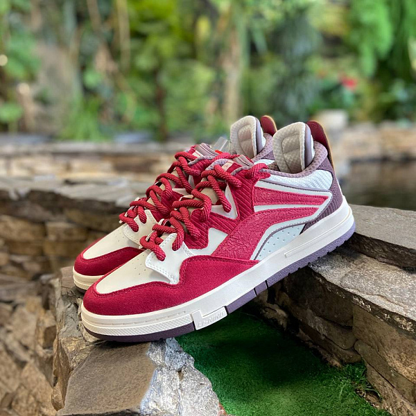 Кеды LI-NING WAVE PRO SE scooter/creamy white красный/белый