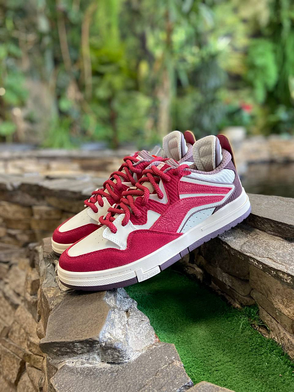 Кеды LI-NING WAVE PRO SE scooter/creamy white красный/белый