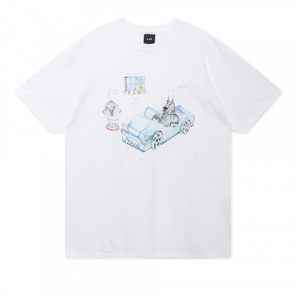 Футболка HUF ROAD DAWG S/S TEE WHITE