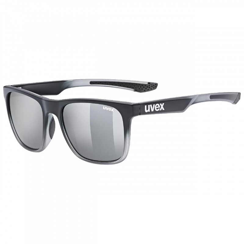 Очки солнцезащитные UVEX LGL 42 black transparent/mir.silver черный прозрачный/серебристый