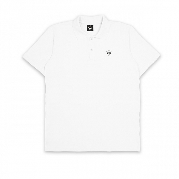 Поло Питерский щит "Лого" белый