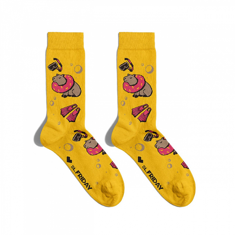 Носки ST.FRIDAY SOCKS Капибара с ластами