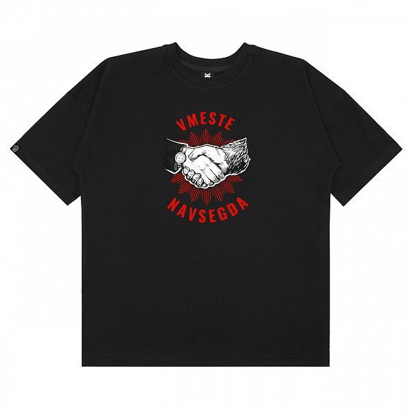 Футболка HOOK «Навсегда25 » черная