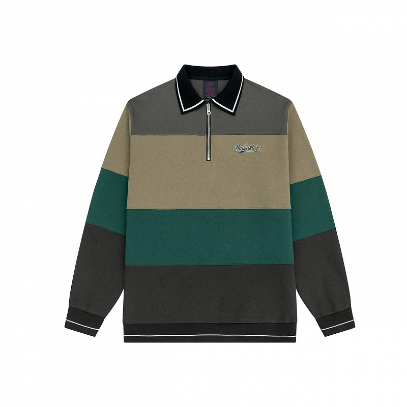 Свитшот YMKA SHIX "Four Stripes" сер/кор/зел/граф