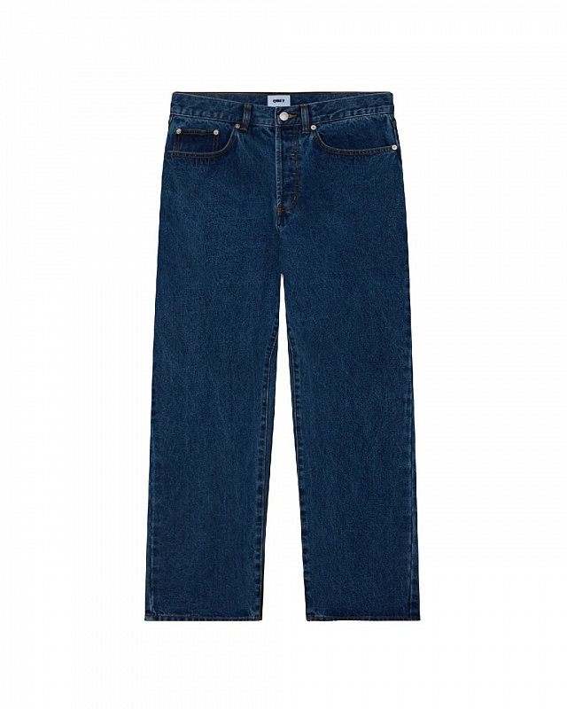 Джинсы OBEY (Baggy fit) CLASSIC BAGGY DENIM STONE WASH INDIGO