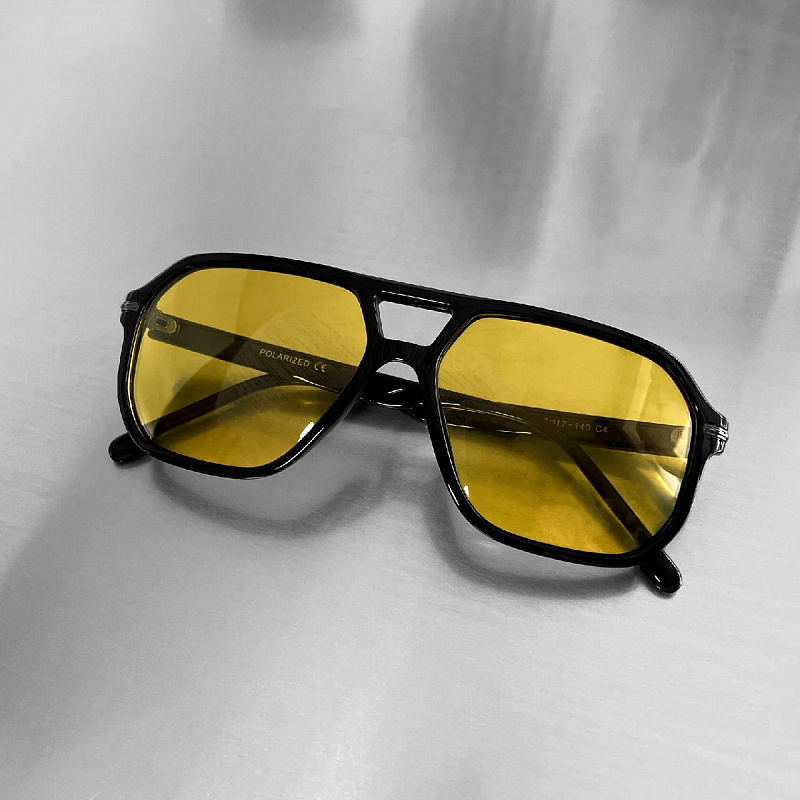 Очки солнцезащитные FLAT RIOT "Vegas" Yellow\Black
