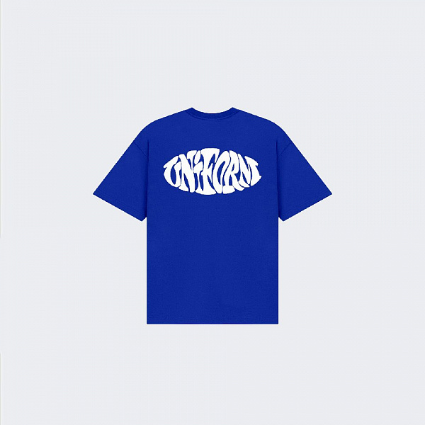 Футболка UNIFORM Heavy Stamp синий
