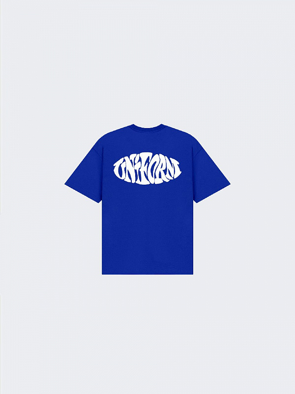 Футболка UNIFORM Heavy Stamp синий