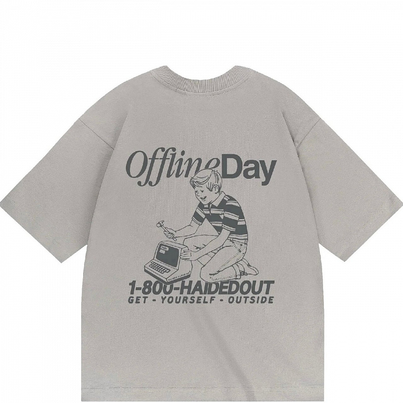 Футболка HAIDED OFFLINE DAY RLXD HW TEE steel.grey