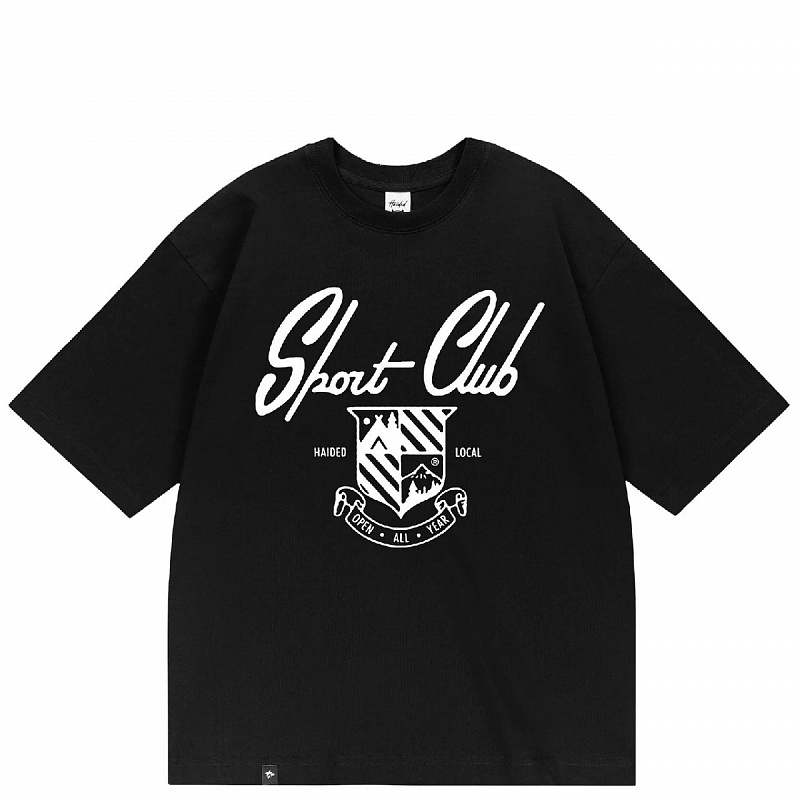 Футболка HAIDED SPORT CLUB RLXD HW TEE black