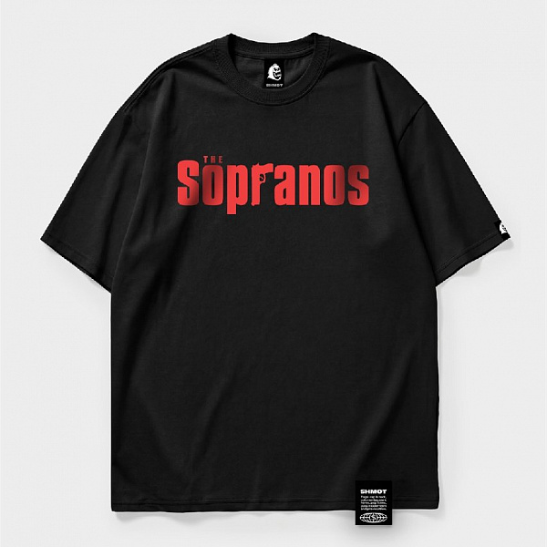 Футболка SHMOT "SOPRANOS", MONO черный