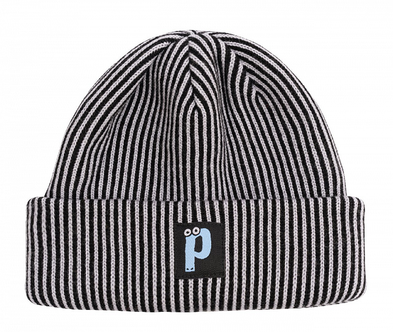 Шапка Postaments "Stripes" Black/Grey