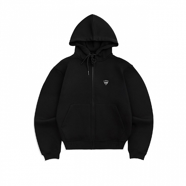 Худи Питерский щит на молнии "Лого" черный