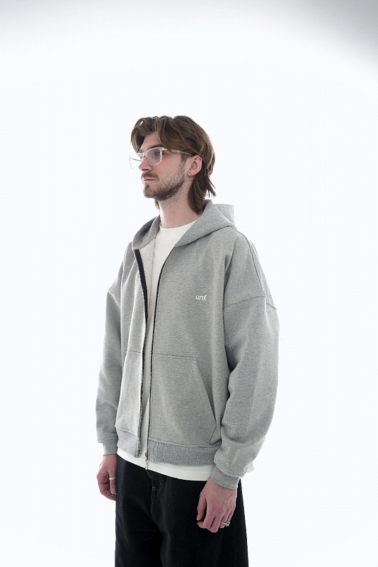 Худи UNIFORM Heavy Zip unf. серый