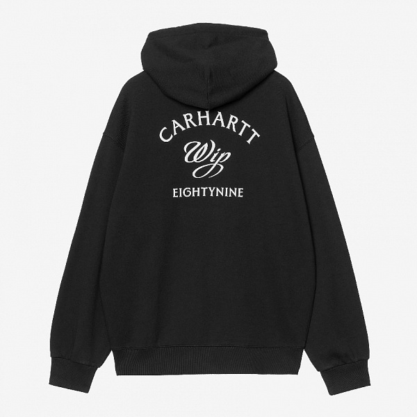 Худи CARHARTT WIP Hooded Monogram Sweat Jacket BLACK