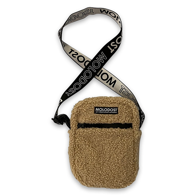 Сумка мессенджер МОЛОДОСТЬ шерпа бежевый