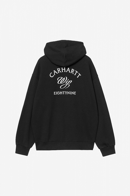 Худи CARHARTT WIP Hooded Monogram Sweat Jacket BLACK