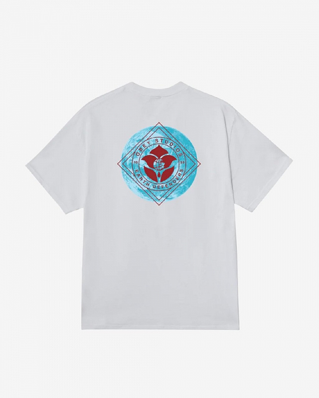 Футболка OBEY EARTH DEFENDERS WHITE