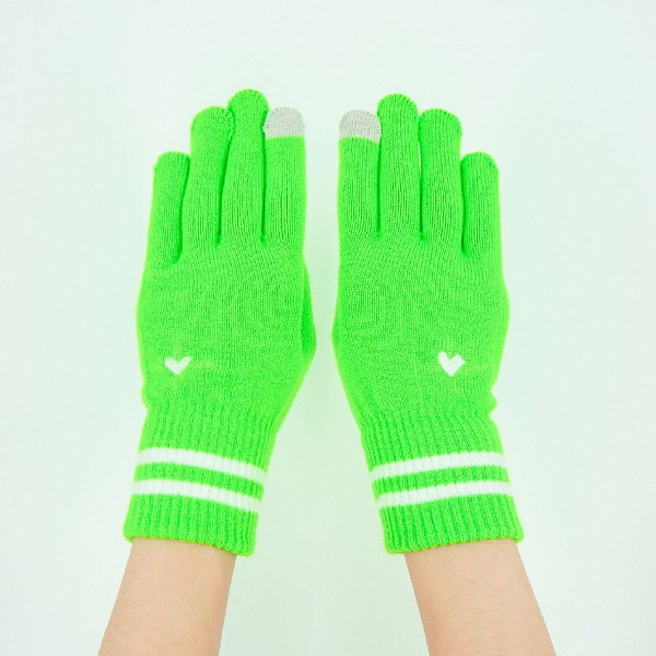 Перчатки ST.FRIDAY с вышивкой Мятное настроение