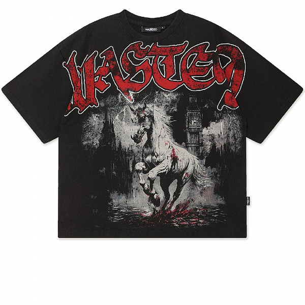 Футболка WASTED PARIS DEFY BOXY T-SHIRT FADED BLACK