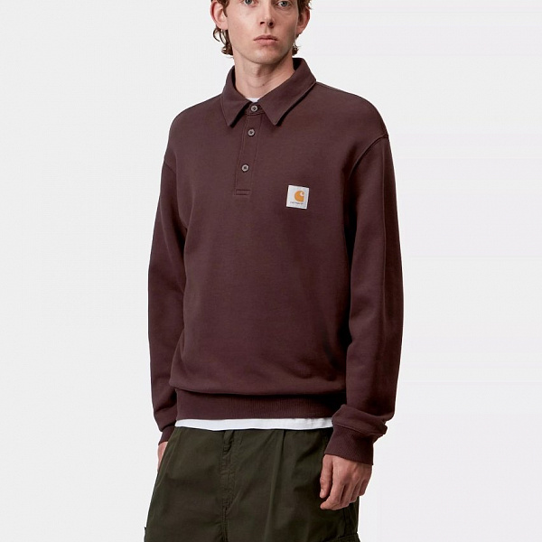Толстовка-поло CARHARTT WIP Polo Sweat PALISANDER